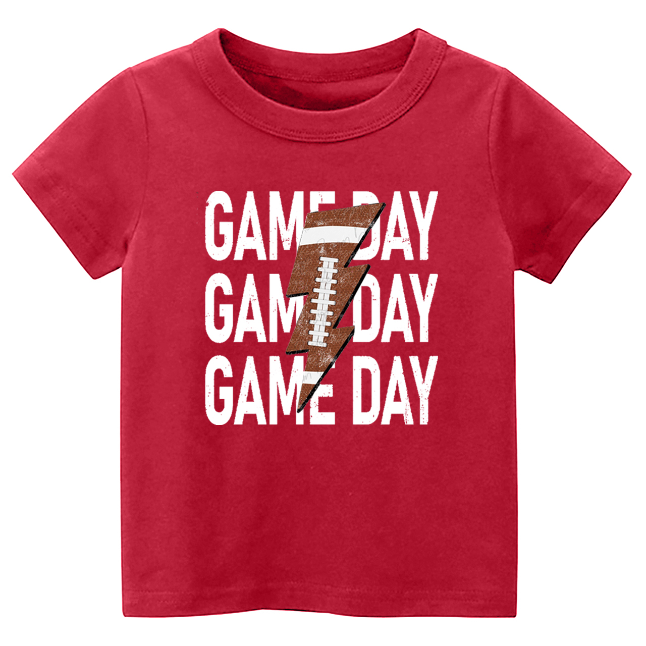 Game Day Football Lightning Bolt Toddler Tees