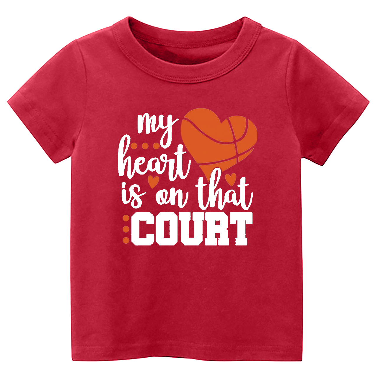 My Heart Is On That Court Toddler Tees