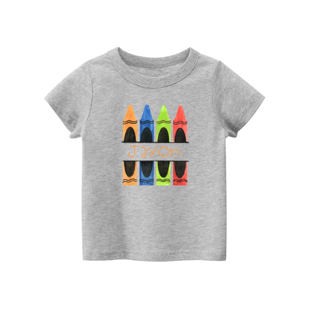 Personalized Colored Pencils Name T-Shirts