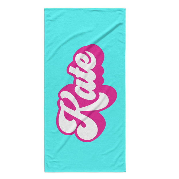 Personalized Name Vintage Family Beach Towel