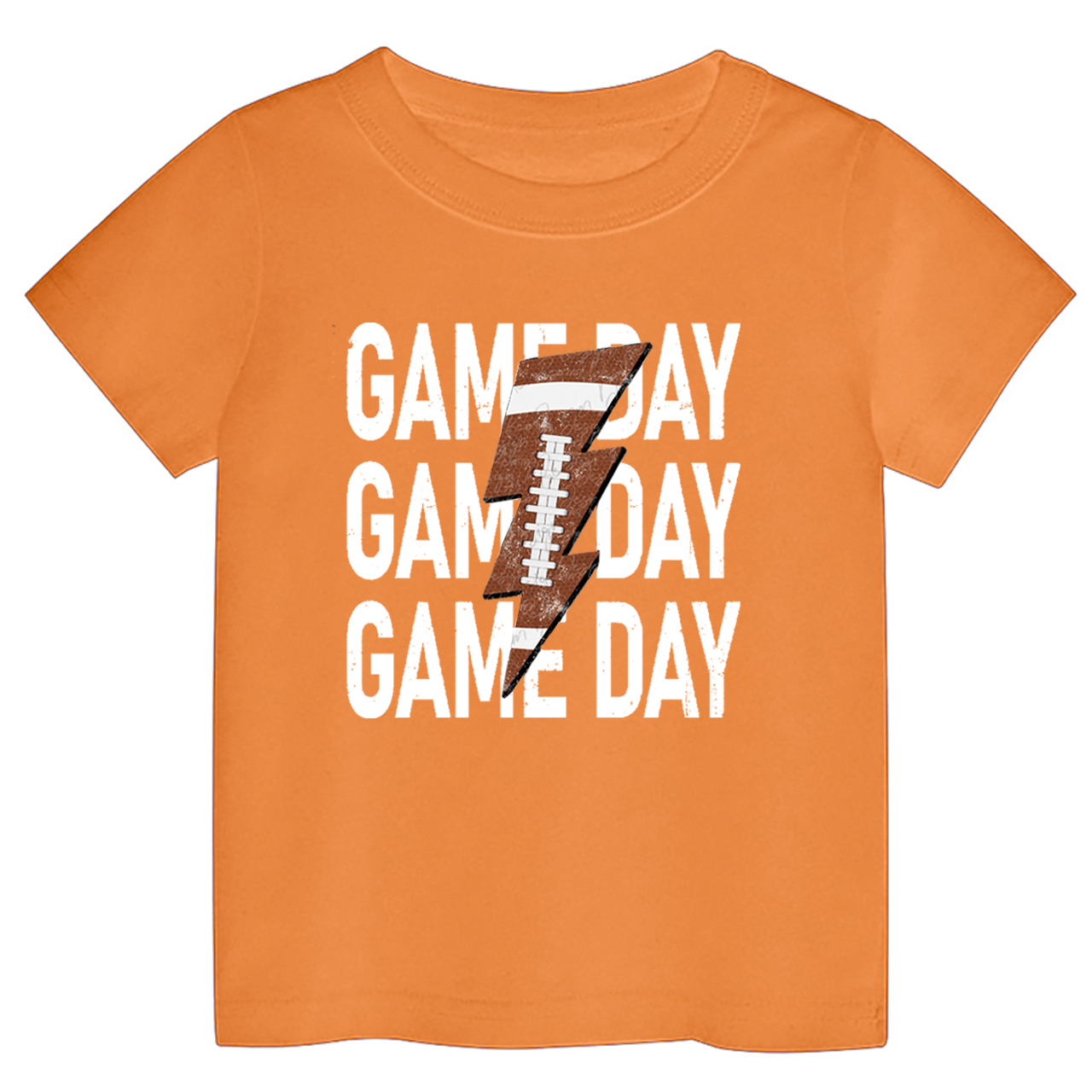 Game Day Football Lightning Bolt Toddler Tees