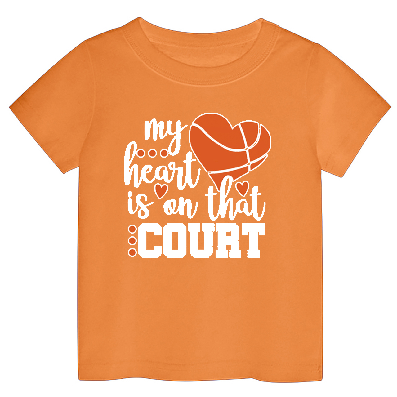 My Heart Is On That Court Toddler Tees