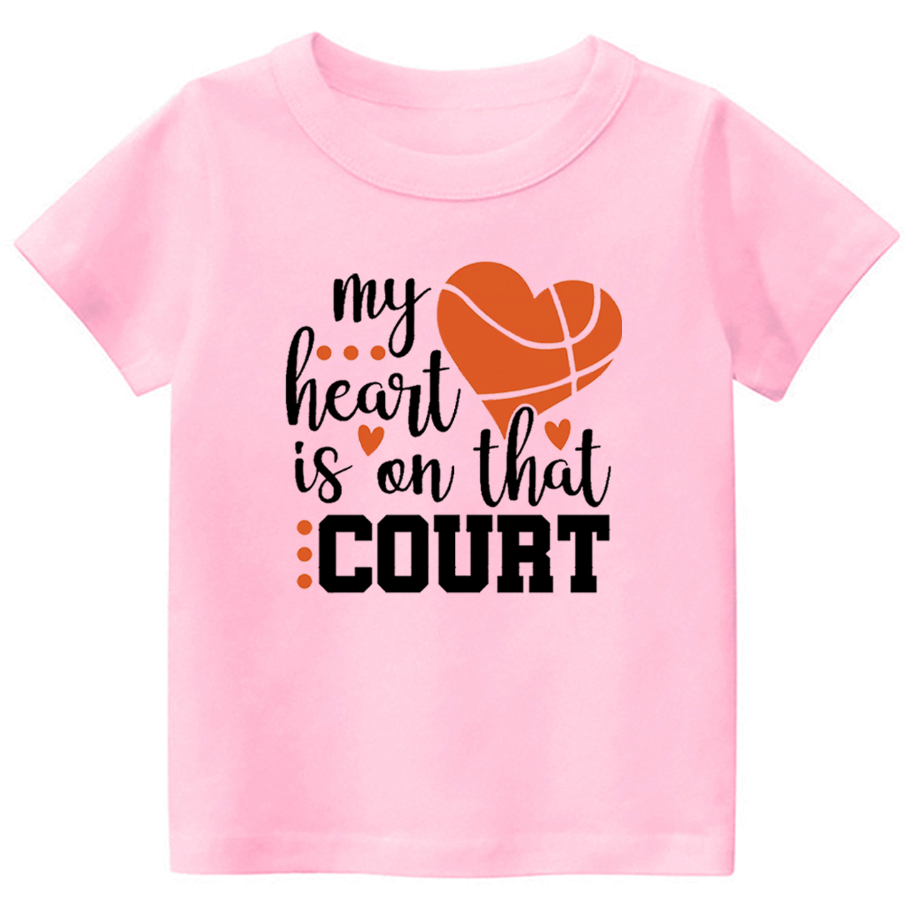 My Heart Is On That Court Toddler Tees