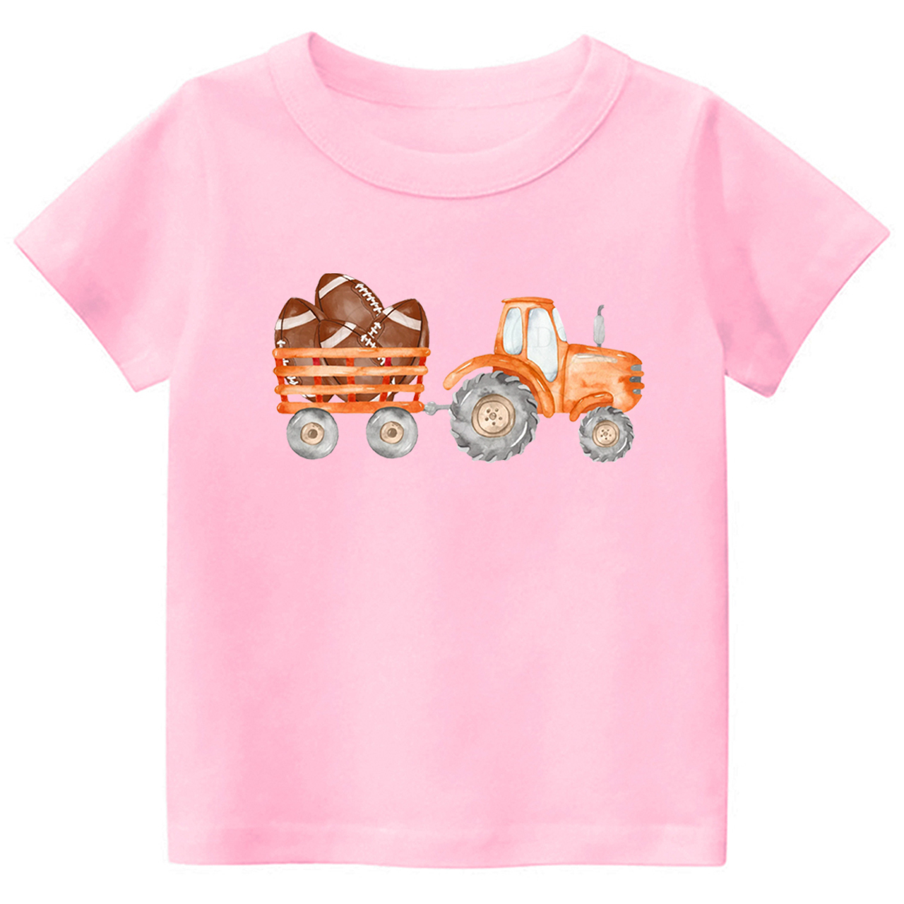 Fall Football Tractor Toddler Tees