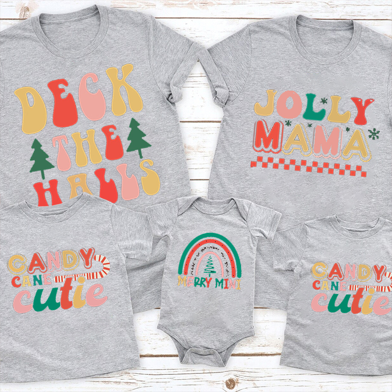 Deck the Halls Christmas Family Matching Shirt