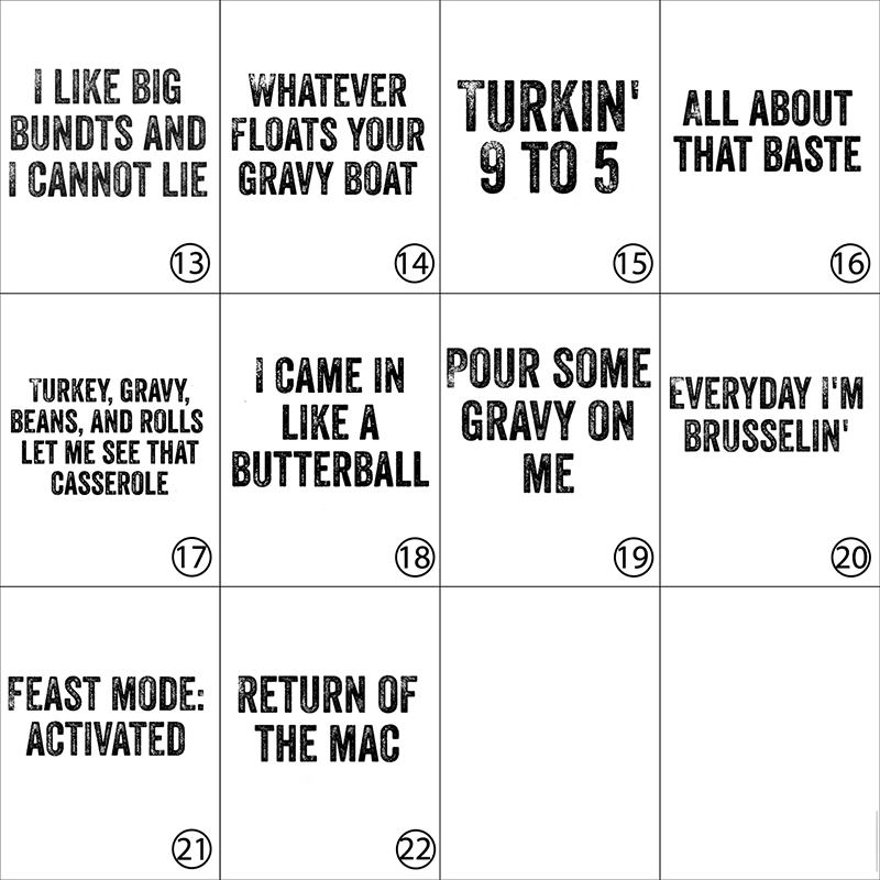 Thanksgiving Puns Friendsgiving Group Shirts