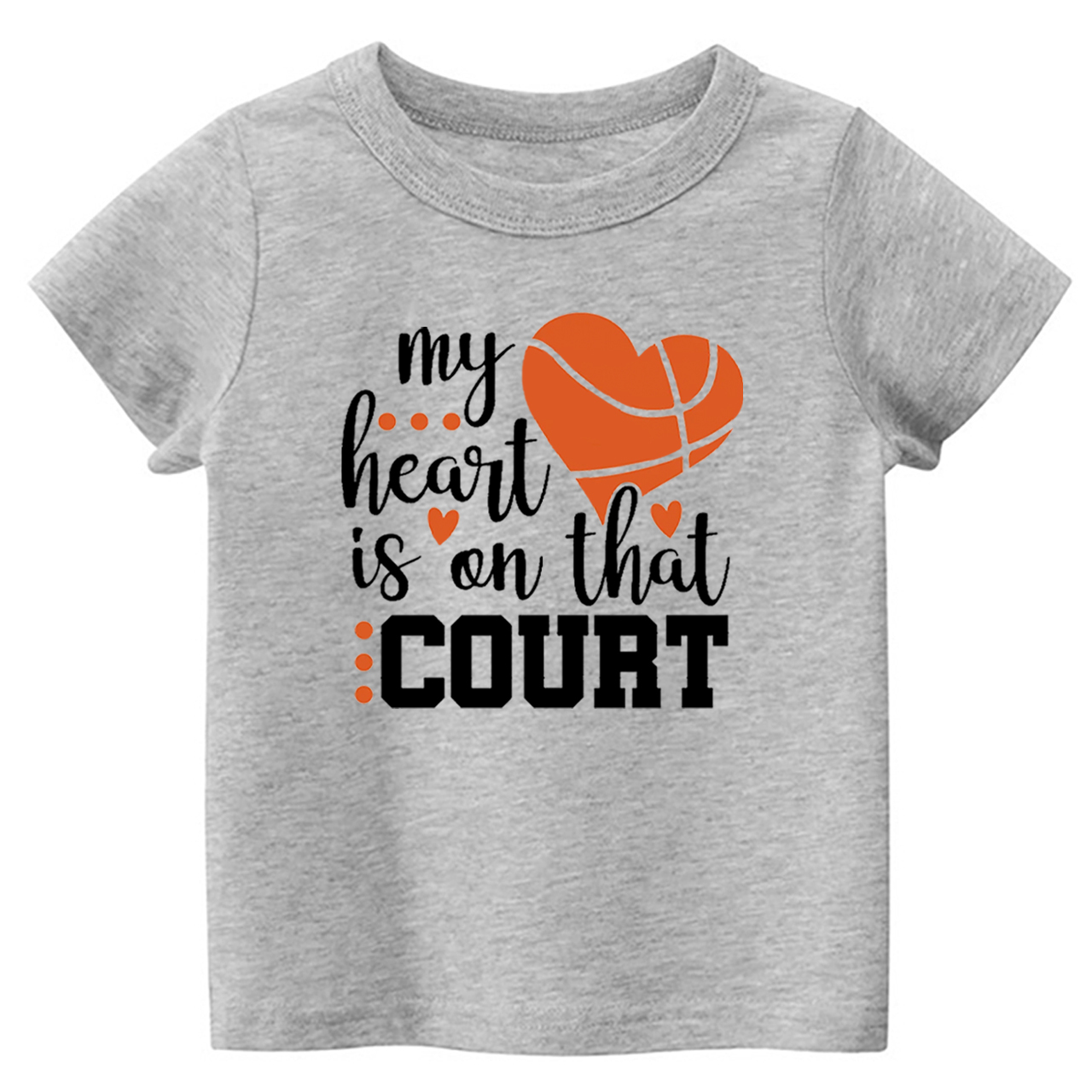 My Heart Is On That Court Toddler Tees