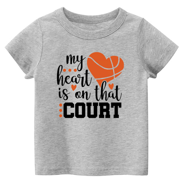 My Heart Is On That Court Toddler Tees