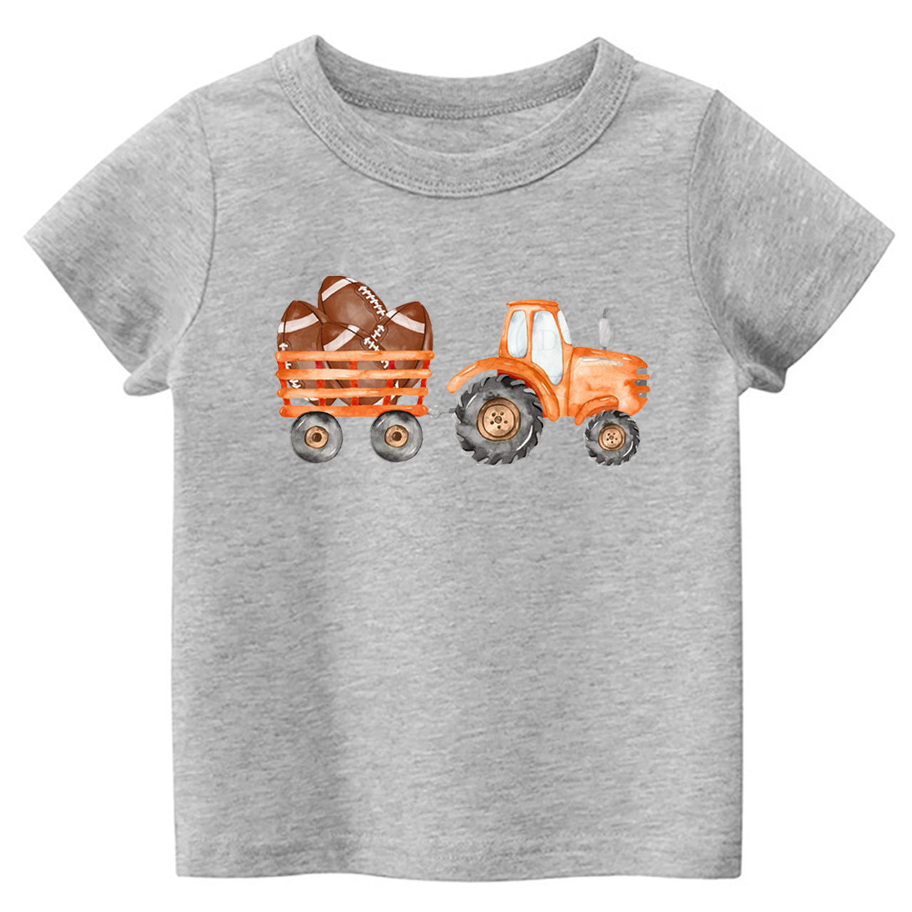 Fall Football Tractor Toddler Tees