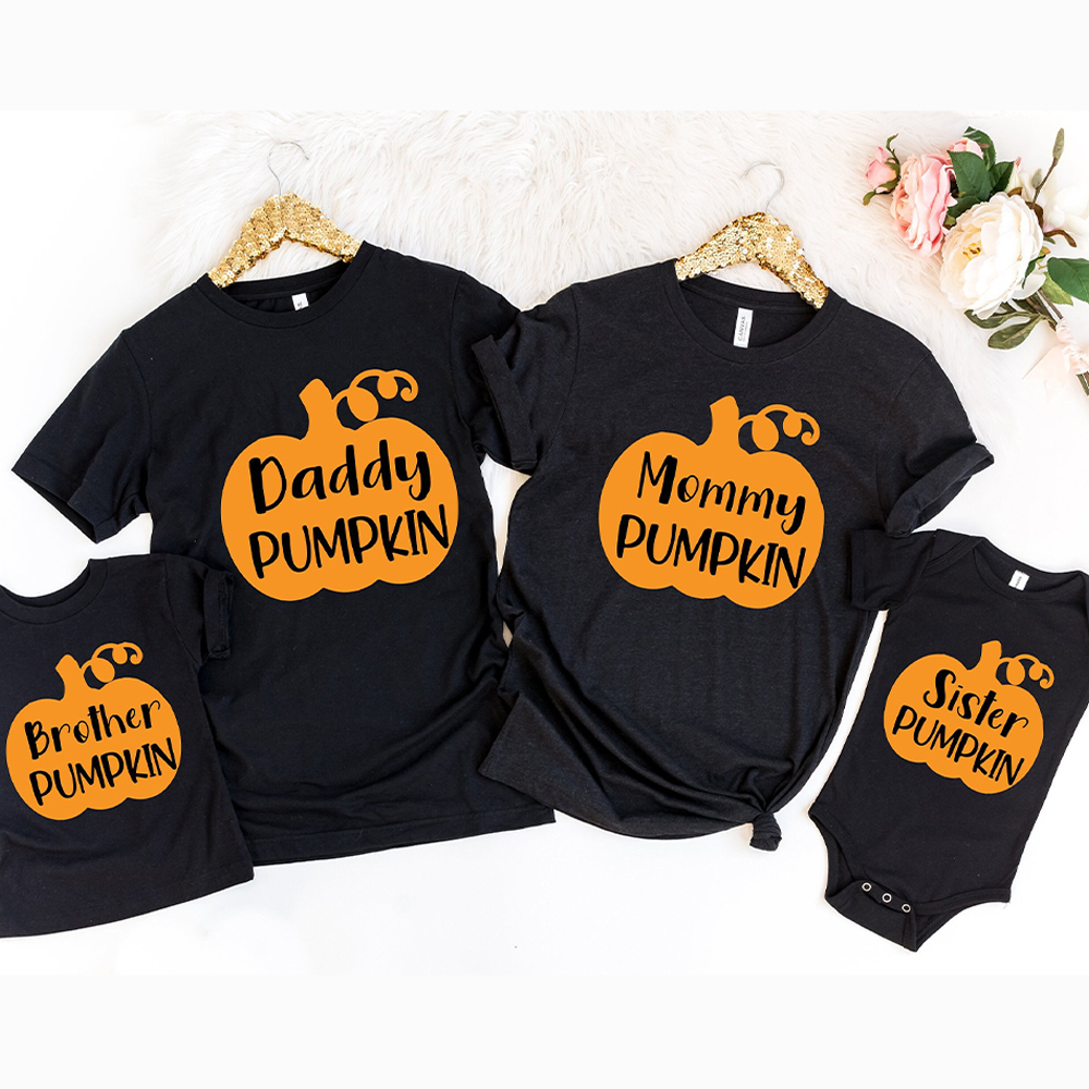 Halloween Family Pumpkin Matching Shirts
