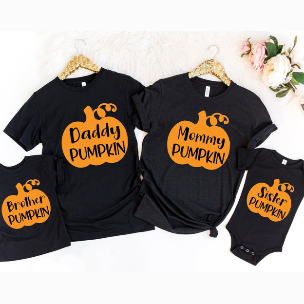 Halloween Family Pumpkin Matching Shirts