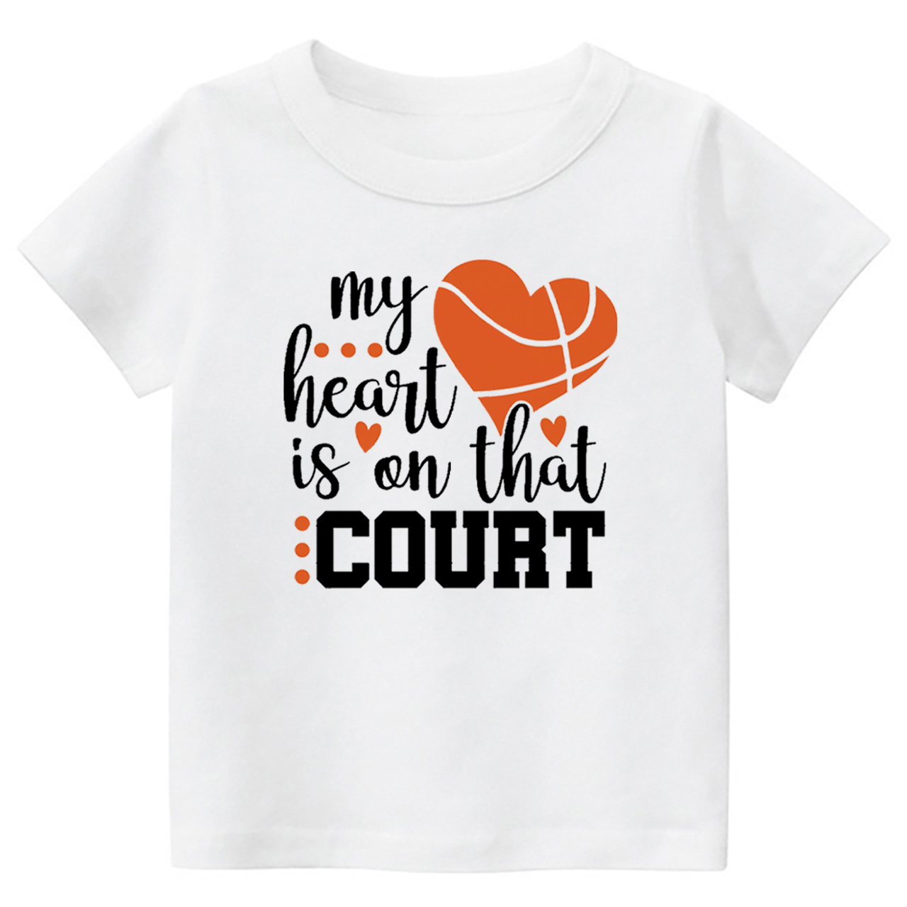 My Heart Is On That Court Toddler Tees