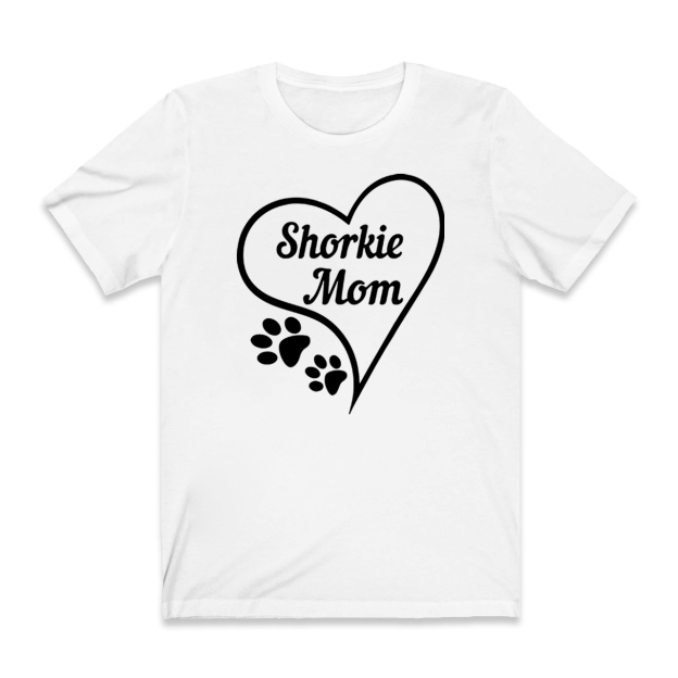 Shorkie Dog Print Mom Shirt