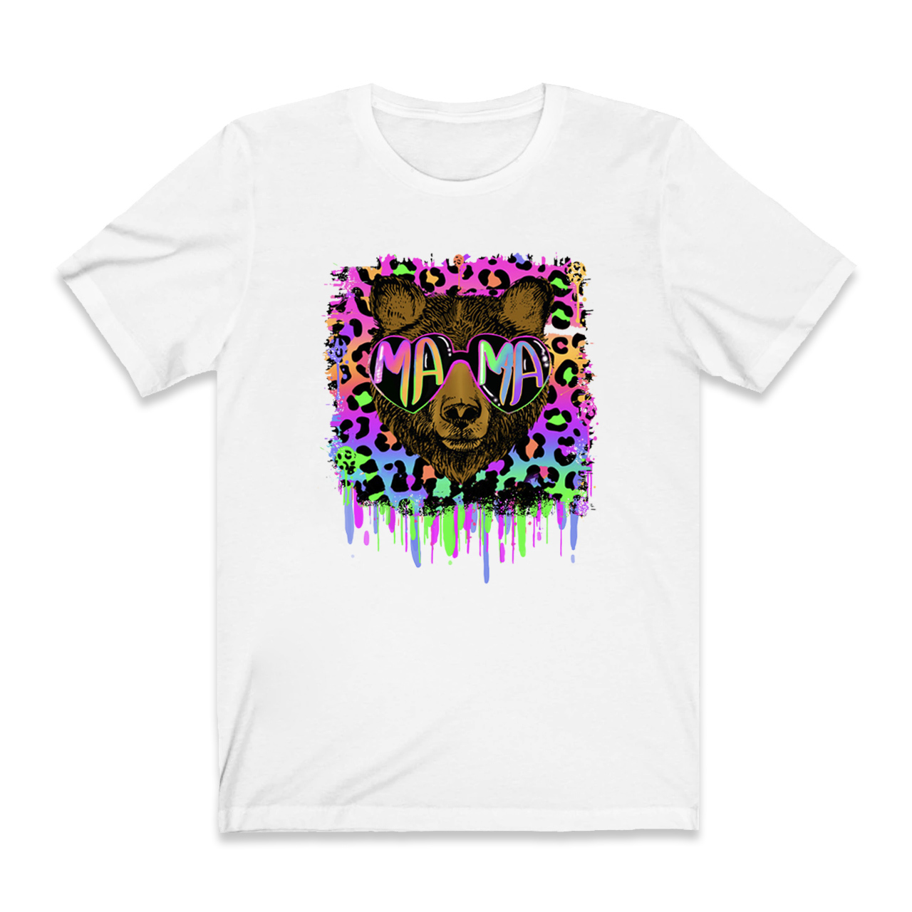 Vibrant Neon Mama Bear Shirt