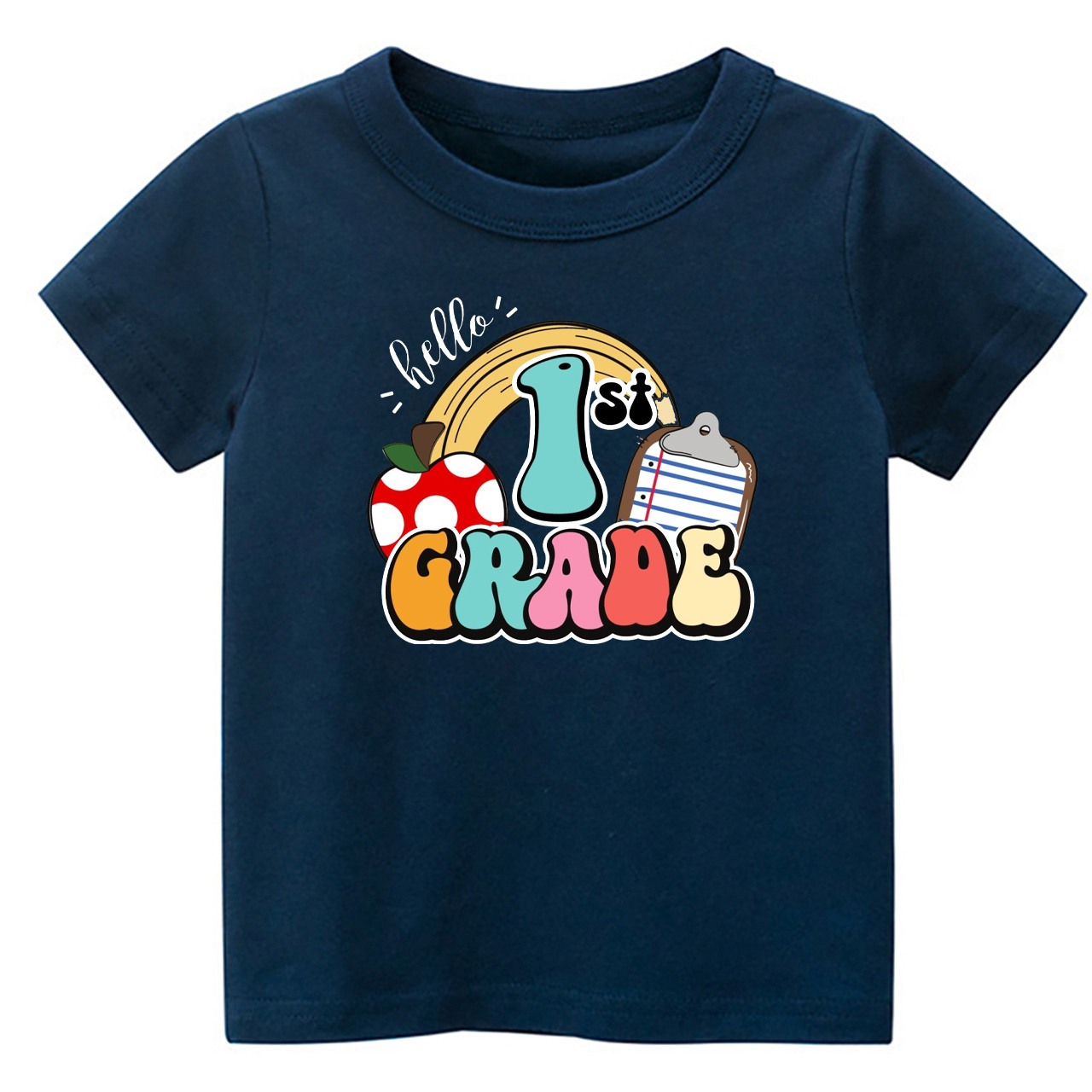 Personalized Grade Hello Kids Back To School T-Shirts