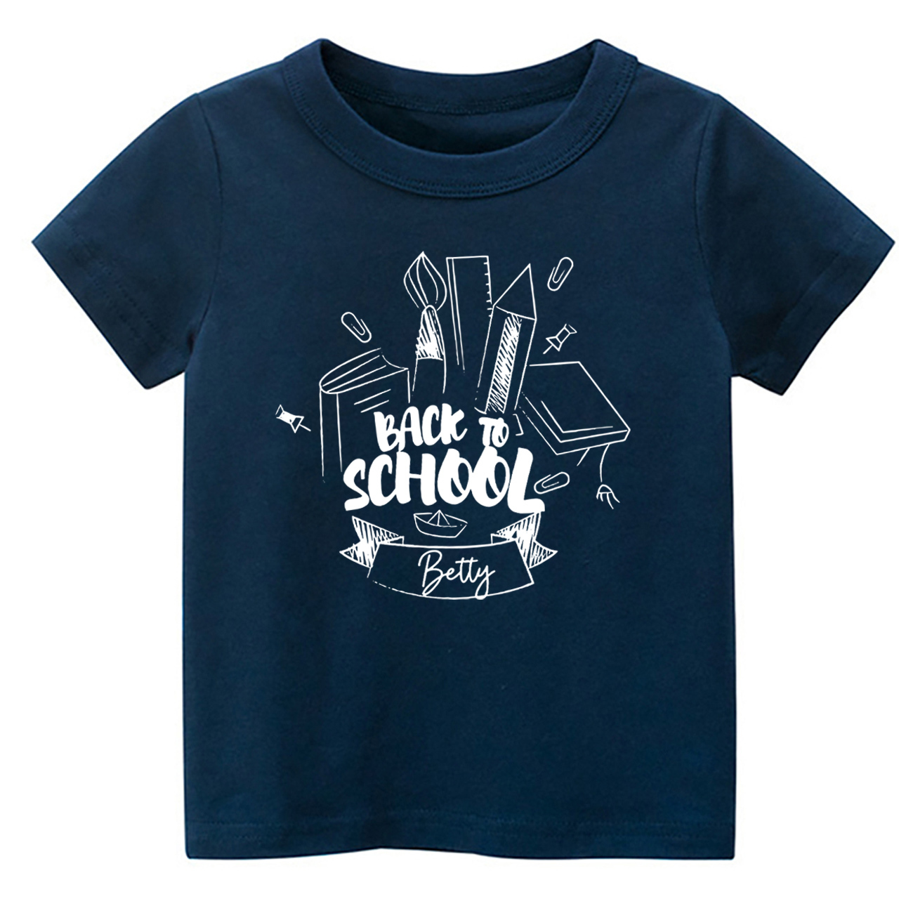 Personalized Toddler Name Back to School Shirt