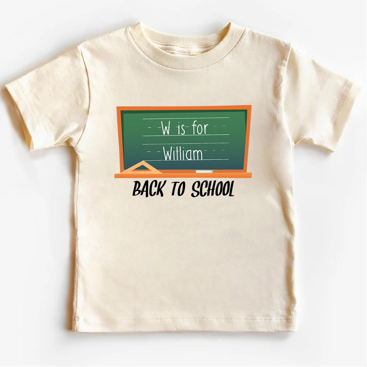 Blackboard Custom Name Back To School T-Shirts