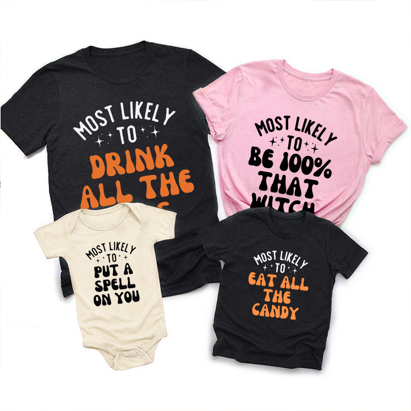 Custom Most Likely Halloween Party Shirts