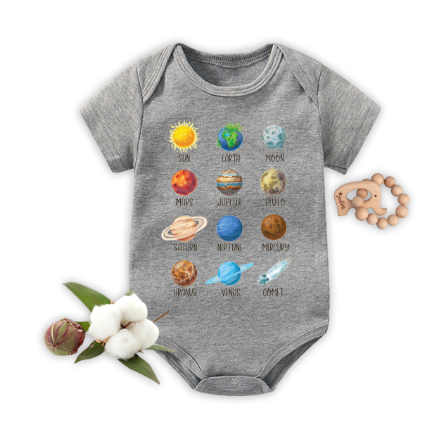 Planets Astronaut Earth Day Baby Bodysuit