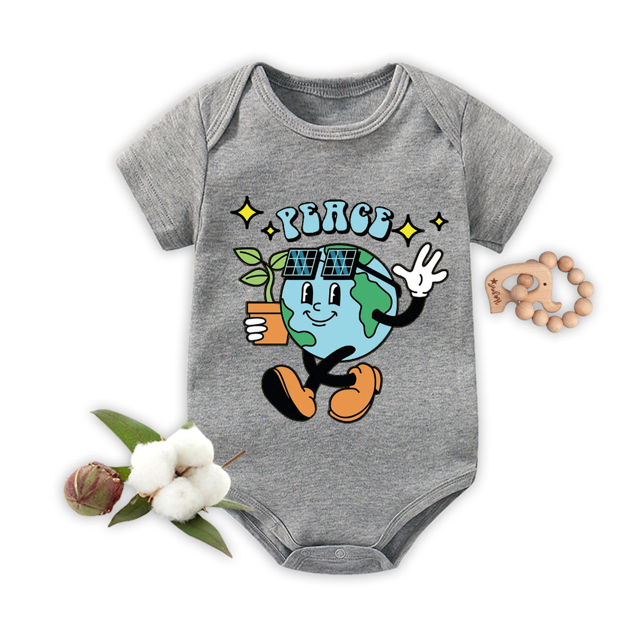 Earth Day Natural Lover Bodysuit For Baby