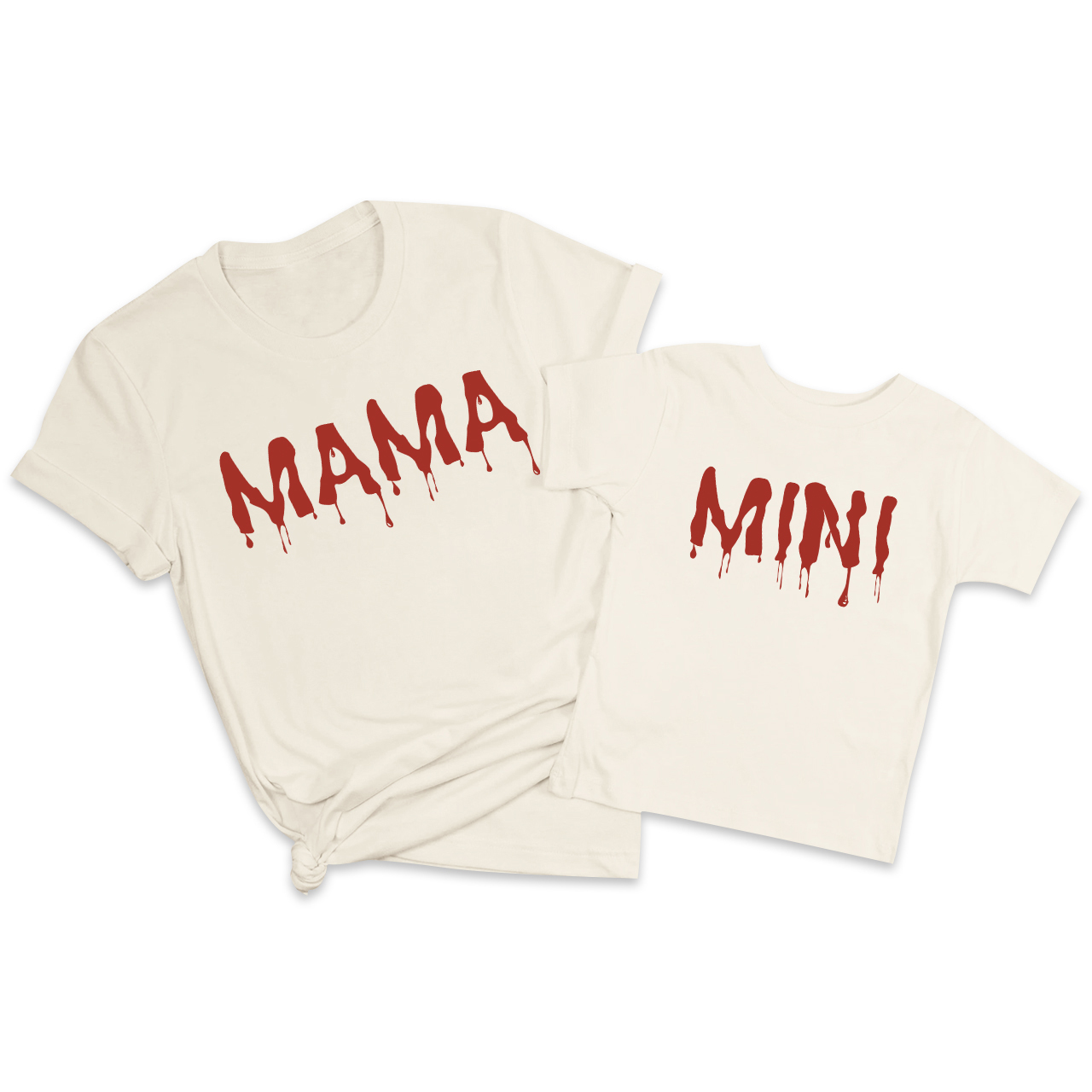 Halloween Blood Flow Mama Mini Mom&Me Matching Shirt