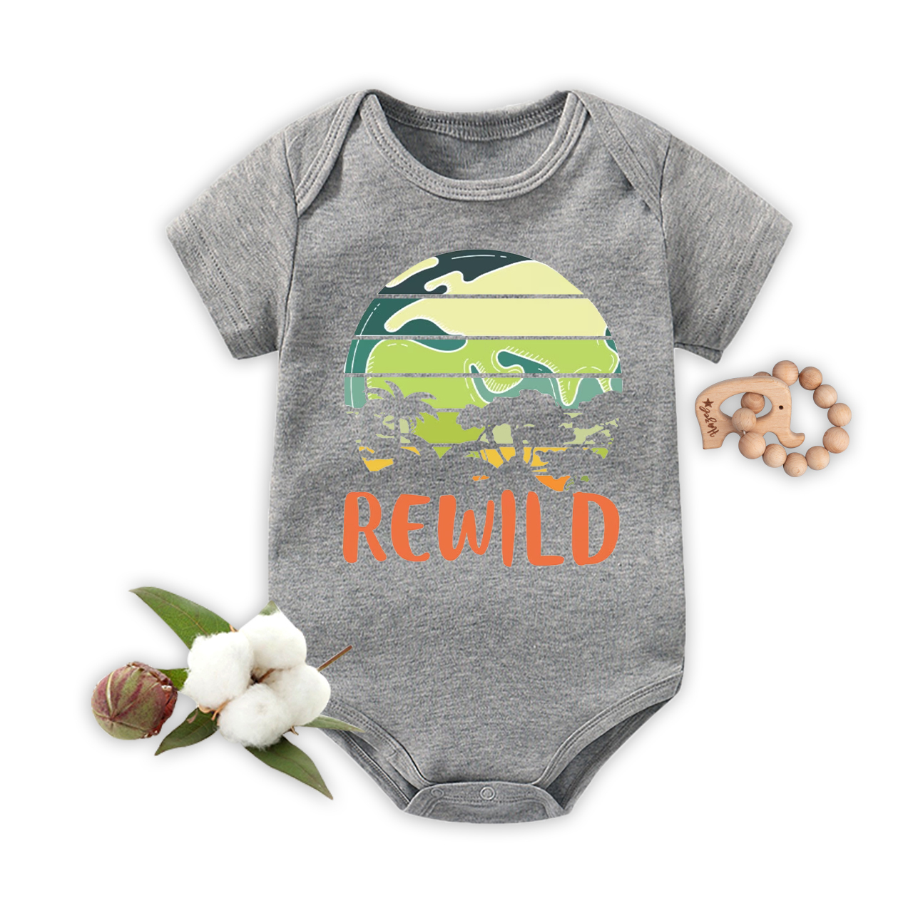 Rewild Earth Plant More Trees Bodysuit For Baby