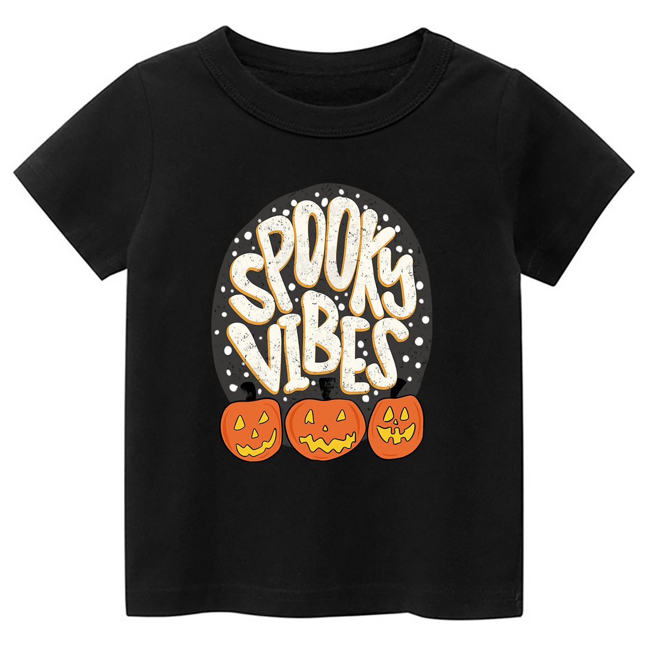 Spooky Vibes Toddler Retro Halloween Shirt