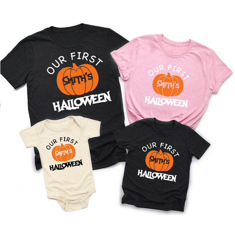 Personalized First Halloween Family Matching Shirts