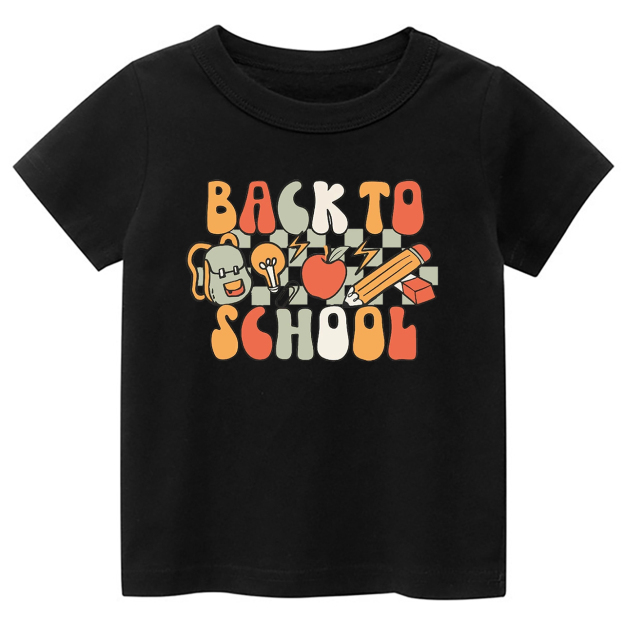 Backpack Apple Pencil Back To School Kids Shirt