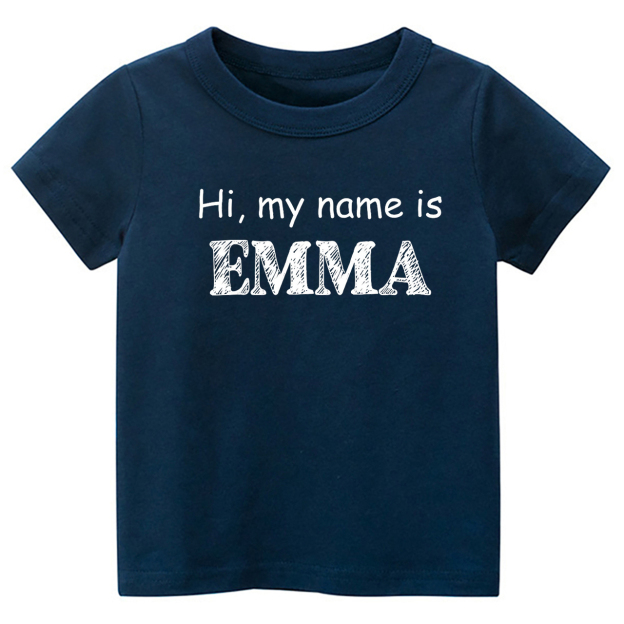 Personalized Name Self Introduction Back To School Kids Shirt