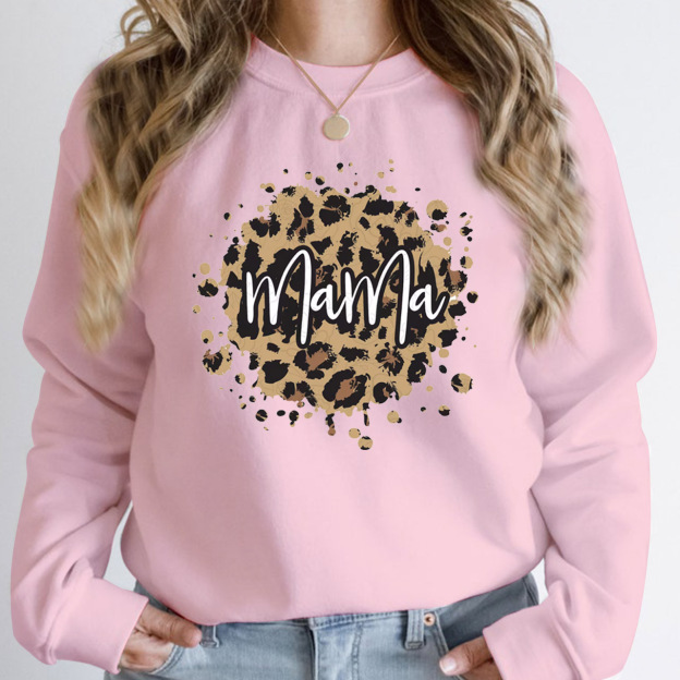 Circle Splash Leopard Mama Sweatshirt