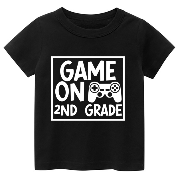Game On XX Grade Back To School Kids Shirts