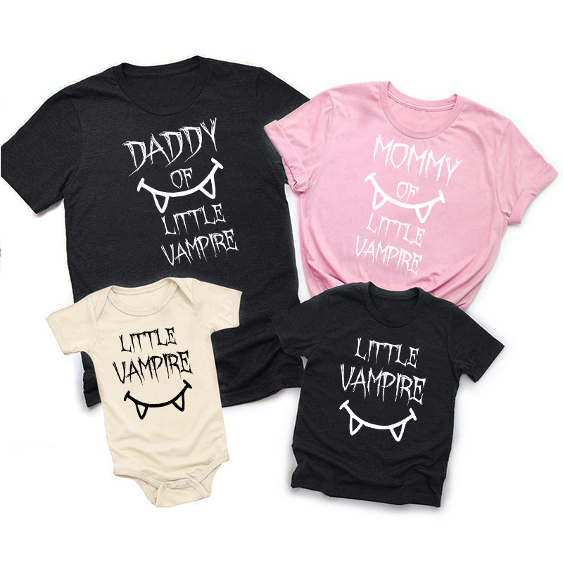 Halloween Little Vampire Family Matching T-Shirts
