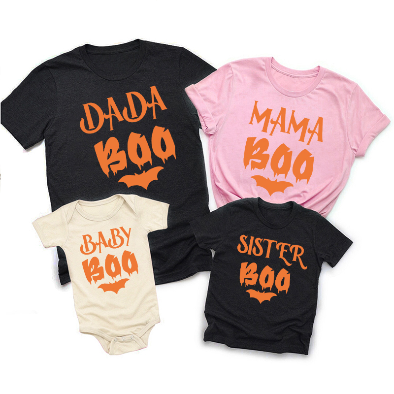 Halloween Family Boo Matching T-Shirts