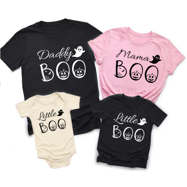 Halloween Pumpkin Imp Boo Family Matching T-Shirts