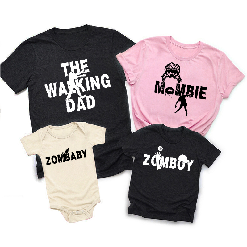 Halloween Zombie Family Matching T-Shirts