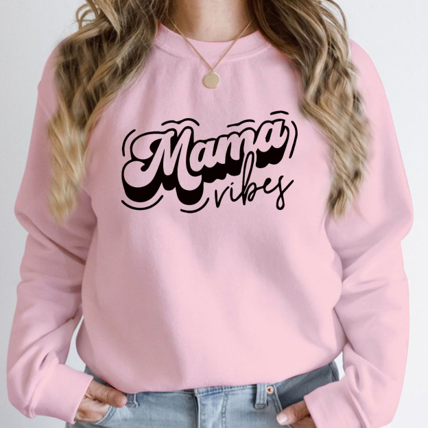 Mama Vibes Sweatshirt For Mom