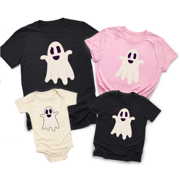 Halloween Cute Ghost Family Matching T-Shirts
