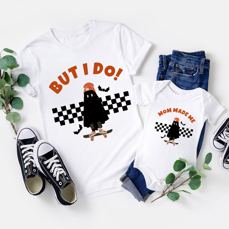 Personalized Skateboard Ghost Family Group Halloween Shirts