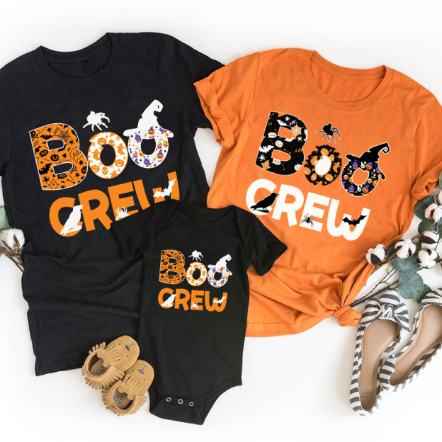 Happy Boo Crew Matching Family Halloween Shirts