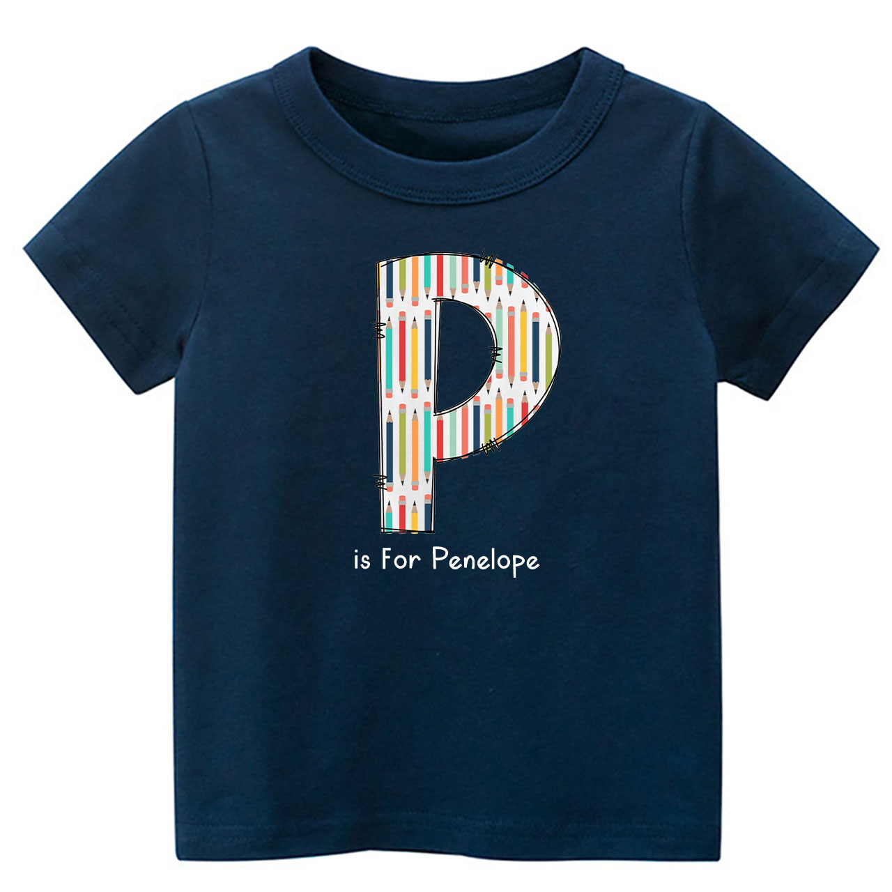Personalized Back To School Pencil T-Shirt With Name