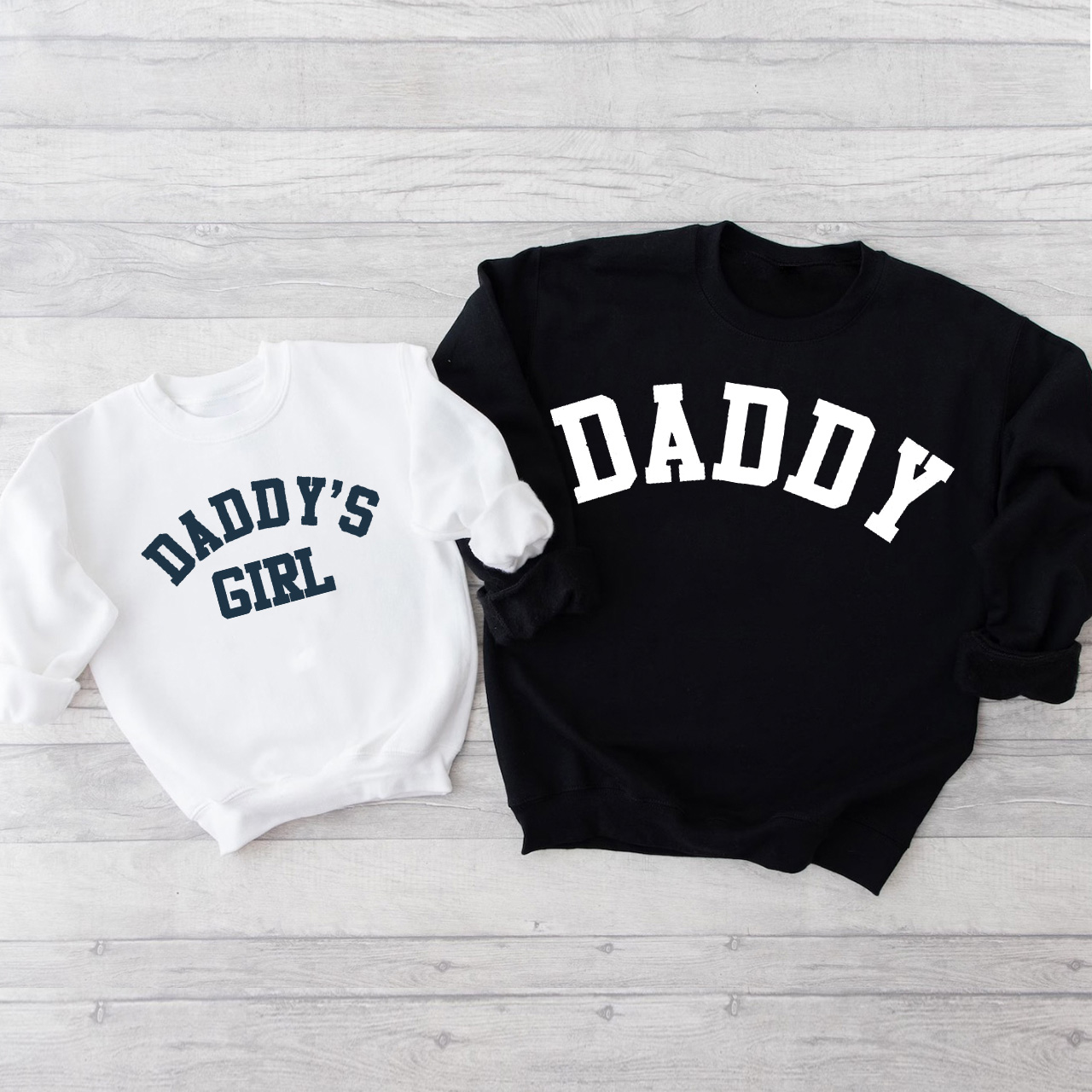 Daddy & Daddy's Girl College Matching Sweatshirts