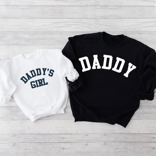 Daddy & Daddy's Girl College Matching Sweatshirts