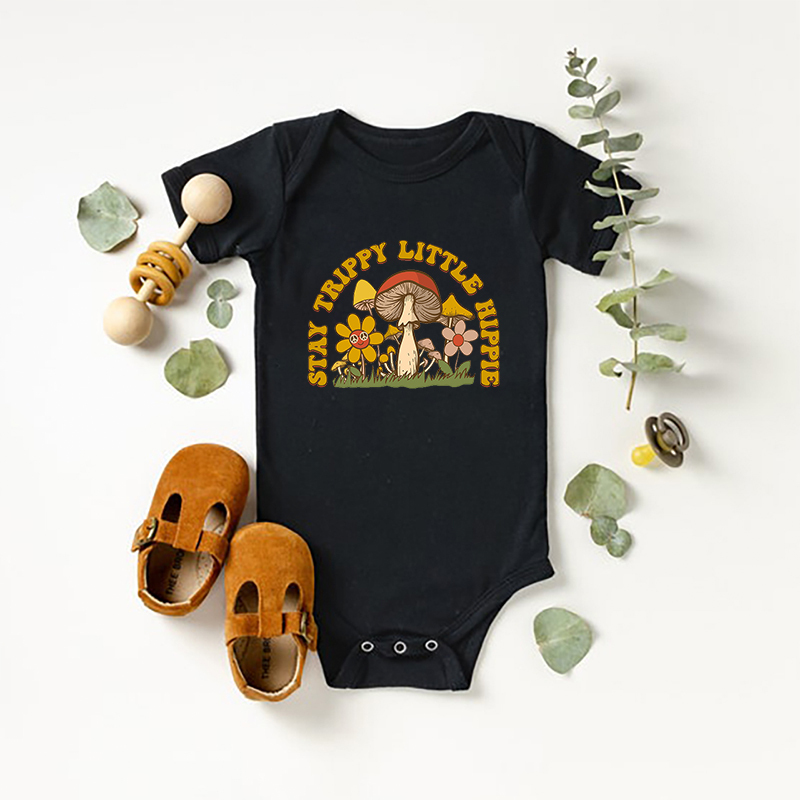 Stay Trippy Little Hippie Bodysuit For Baby