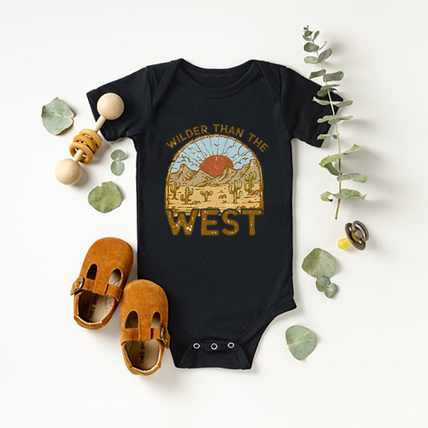 Wilder Than The West Bodysuit For Baby