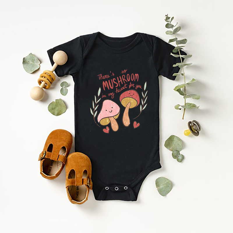 There's No Mushroom In My Heart Fo You Bodysuit For Baby