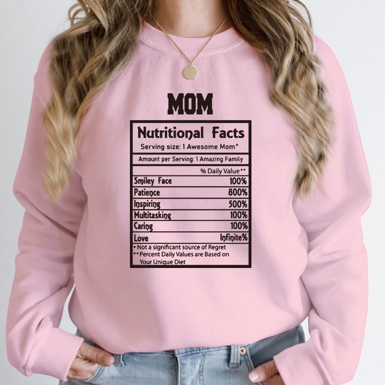 Mother Life Nutritional Facts Sweatshirt