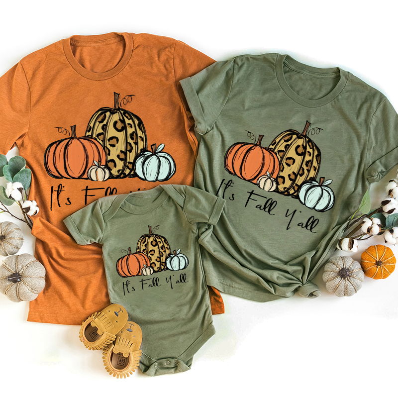 It's Fall Hall Halloween Family Matching Shirts