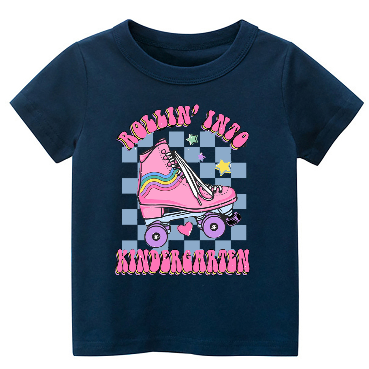 Rollin Into Kindergarten Back To School Kids Shirt