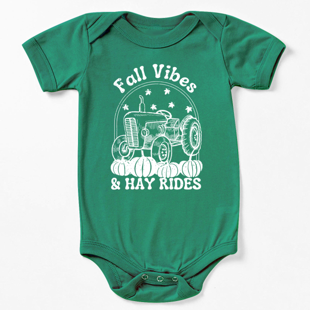 Fall Vibes And Hayrides Baby Bodysuit